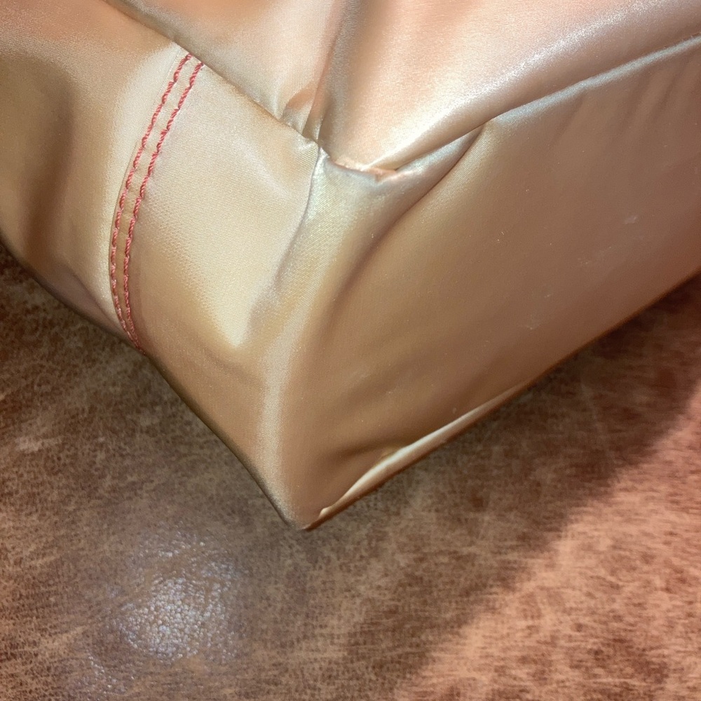 Coach vintage 2005 Hamptons leatherware nylon champagne Tote and Wristlet Set - Picture 12 of 16